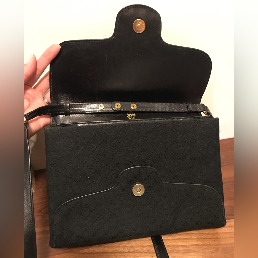 Gucci Horsebit 1955 convertible bag in black - Picture 12 of 17